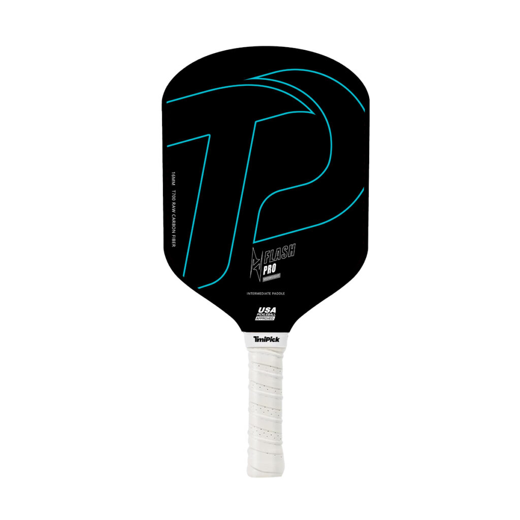 The timipick's design and manufacture Pickleball paddle for intermediate player made by carbon fiber and polymer honeycomb using Cold-press technology